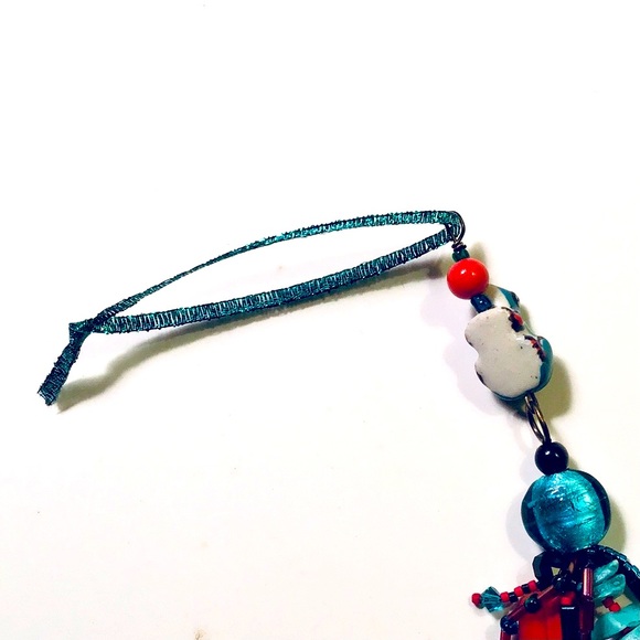 Handmade Red Green Frog Ornament by McGlamorous Home Decor - Picture 4 of 6